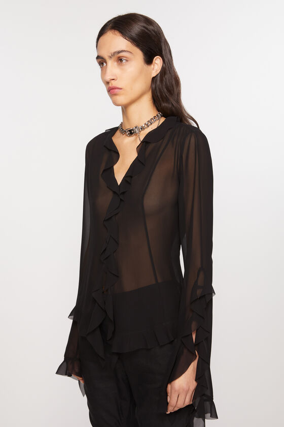 (image for) Clear Ruffle blouse